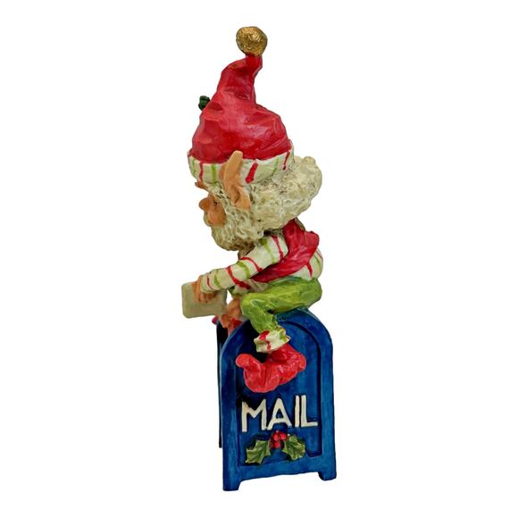 Enesco The North Pole Village Ollie Mailbox Sandra Zimnicki 878065 Vintage 1988 - Picture 3 of 5